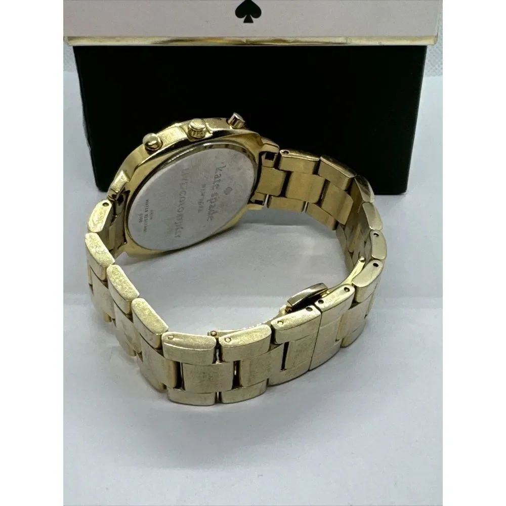 Kate Spade New York 0100 Women's Gold Stainless Steel Analog Dial Watch JNA160